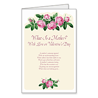 What Is a Mother? Printable Valentines Day Cards for Parents