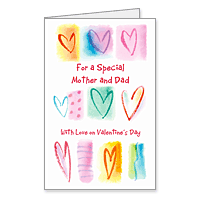 Special Mother and Dad Printable Valentines Day Cards for Parents