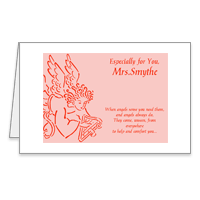 Angels Help and Comfort Printable Just Because Encouragement Cards