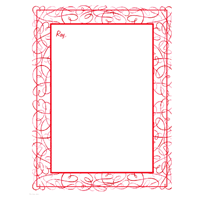 Heart Wisps Printable Valentines Day Stationery