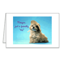 Friendly "Hi" Printable Saying Hi Cards