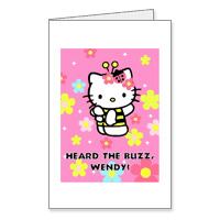 Heard the Buzz? Printable Hello Kitty Just Because Cards