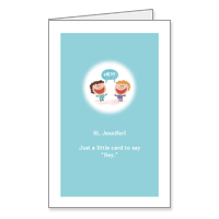 A Little "Hey!" Printable Just Because Cards for Kids