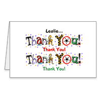 Eclectic Thanks Printable Thank You Cards