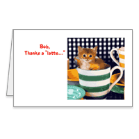 Thanks A Latte Printable Funny Thank You Cards