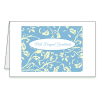 Deepest Gratitude Printable Sympathy Thank You Cards