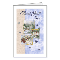 Holiday Thoughtfulness Printable New Year Thank You Cards