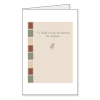 Thanks for Interview Printable Thank You Cards for the Workplace