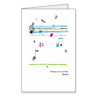 Singing Your Praises Printable Thank You Cards