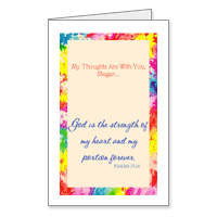 To Comfort and Strengthen Printable Just Because Christian Cards