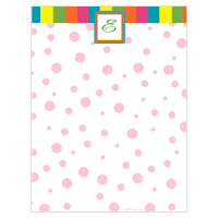 Colorful Monogram Printable Just Because Stationery