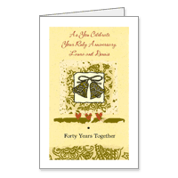 Forty Years Together Printable Milestone Anniversary Cards