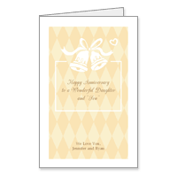 To Daughter and Son Printable Anniversary Cards for Children