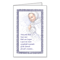 For Baby Boy Printable Baptism & Christening Baby Cards