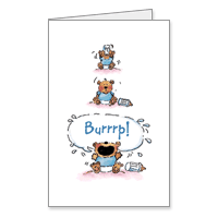 Burrrp! Printable New Baby Boy Cards