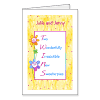 Double Congratulations Printable New Twins Cards