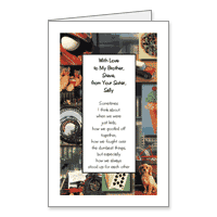 My Brother, My Friend Printable Birthday Cards for Brother