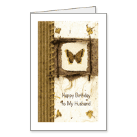 To My Husband Printable Birthday Cards for Husband