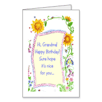 You're Loved, Grandma Printable Birthday Cards for Grandmother