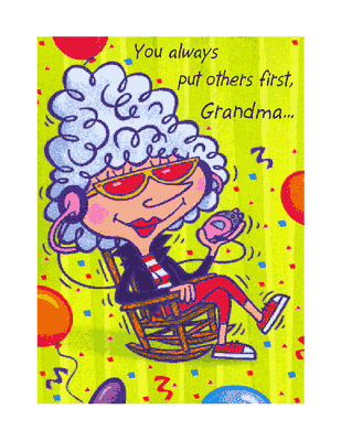 Birthday Cards Printable on Printable Card Relax And Enjoy Grandma Cover Verse You Always Put