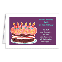 What You're Wished Printable Birthday Cards for Brother