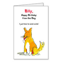 From the Dog Printable Birthday Cards from Pets