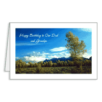 Our Dad and Grandpa Printable Birthday Cards for Father
