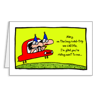Road Trip of Life Printable Birthday Cards for Wife