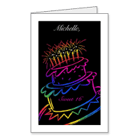 Sweet Sixteen Printable Birthday Cards for Teens