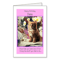 Hope Your Day Is... Printable Just for Kids Birthday Cards for Girls