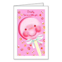 Sugar and Spice and Nice Printable Just for Kids Birthday Cards for Girls