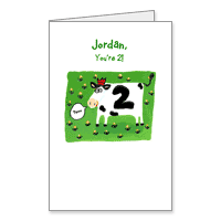 2nd Birthday Printable Age Related Birthday Cards for Kids