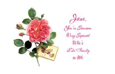 Like Family to Me Printable Card