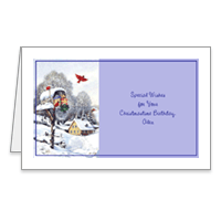 Christmastime Birthday Printable Christmas Birthday Cards