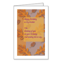 Thinking of Brother Printable Birthday Cards for Brother