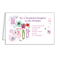 Blessed Daughter Printable Birthday Cards for Daughter