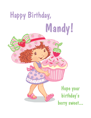 Happy Birthday Cards Print on Berry Sweet Birthday Greeting Card   Happy Birthday Printable Card