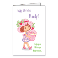 Berry Sweet Birthday Printable Just for Kids Birthday Cards for Girls