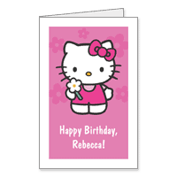 Printable Birthday Cards Free on Bright  Happy Day Printable Hello Kitty Birthday Cards