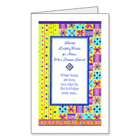Thoughts Were on Time Printable Belated Birthday Cards
