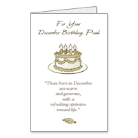 December Birthday Printable Christmas Birthday Cards