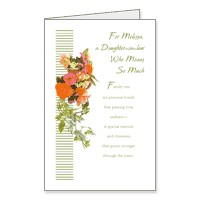 Precious "Daughter" Printable Birthday Cards for In-Laws