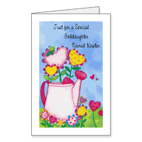 Special Goddaughter Printable Birthday Cards for Godchild