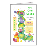 For a Cool Cousin Printable Birthday Cards for Cousin