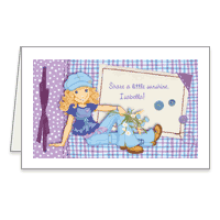 Sunshine Wish Printable Just for Kids Birthday Cards for Girls