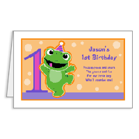 Baby Boy's 1st Birthday Printable Birthday Invitations for Kids
