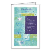 A Dream Year Printable Birthday Cards for Son