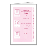 You Give Happiness Printable Birthday Cards for Granddaughter