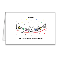 New Apartment Printable Congratulations on Your New Home Cards
