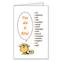 You Did It! Be Proud! Printable General Congratulations Cards